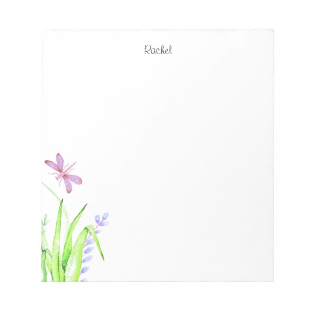 Bloc-note Bloc De Notas Bloc de libellules personnalisées (Devant)