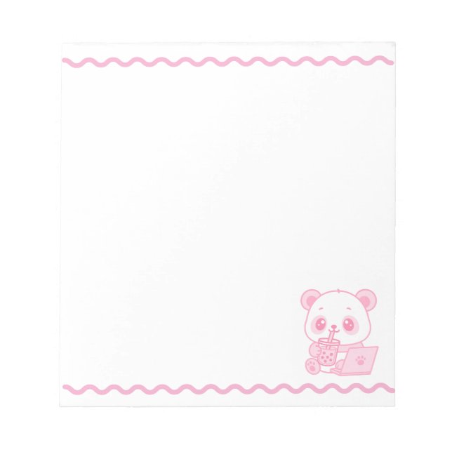 Bloc-note Bloc de Notas Cute Panda (Devant)
