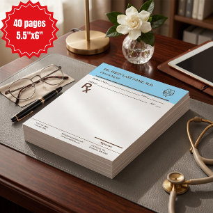 Bloc-note Bloc de prescription médicale personnalisé RX modi