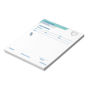 Bloc-note Bloc de prescription RX personnalisable pour les m