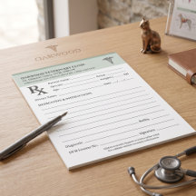 Bloc de prescription vétérinaire DVM avec renouvel