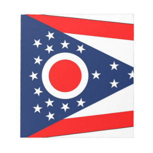 Bloc-note Bloc - notes avec le drapeau de l'état de l'Ohio