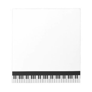 Bloc-note Bloc - notes de clavier de piano