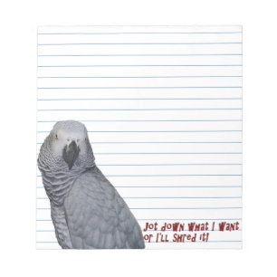 Bloc-note Bloc - notes de gris africain du Congo petit