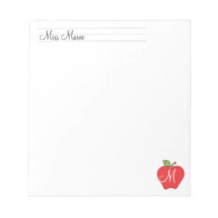 Bloc-note Bloc - notes des professeurs de monogramme