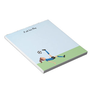 Bloc-note Bloc - notes du footballeur de la fille