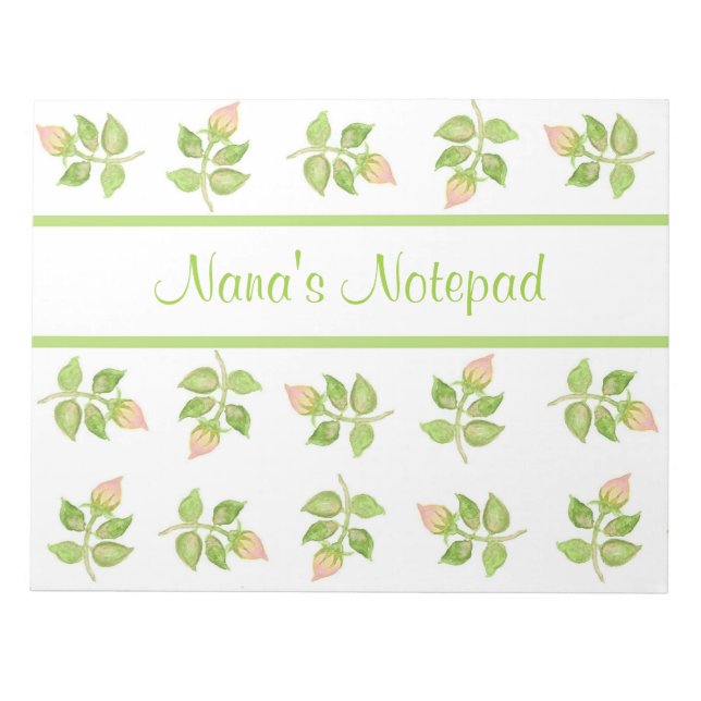 Bloc-note Bloc-notes, Jotter, Vintage Rosebuds (Devant)