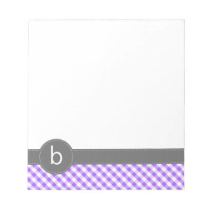 Bloc-note Bloc - notes pourpre de monogramme de motif de