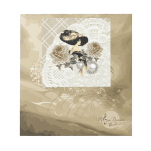 Bloc-note Bloc - notes vintage de &Rhinestones de Madame