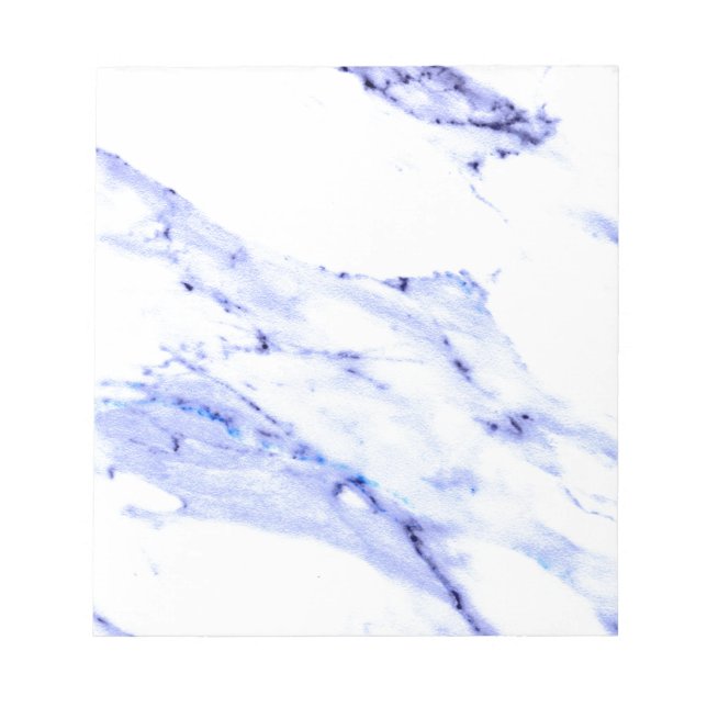 Bloc-note Blue and White Marble (Devant)