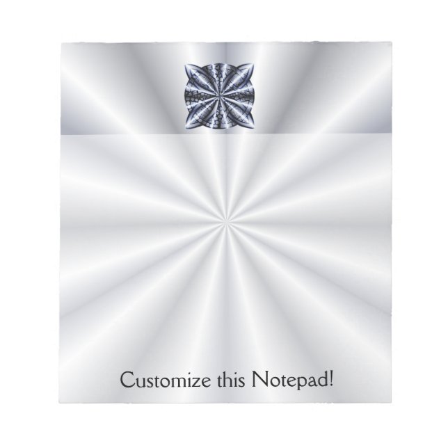 Bloc-note Blue Metallic Celtic Knot Art original (Devant)