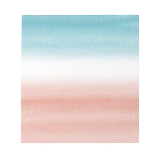 Bloc-note Blue peach ombre (Devant)
