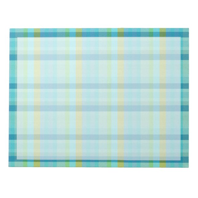 Bloc-note Blue Plaid by Shirley Taylor (Devant)