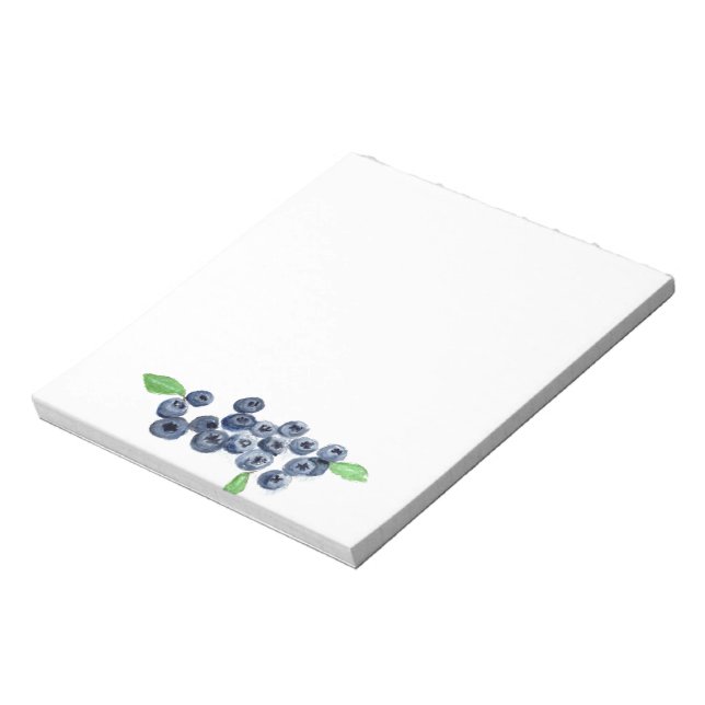 Bloc-note Blueberry fruits cuisine blueberry aquarelle (Tourné)