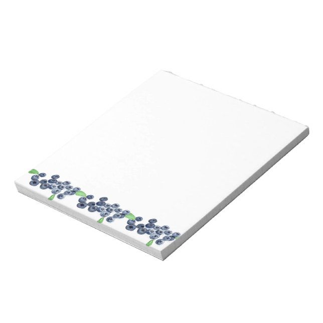 Bloc-note Blueberry fruits cuisine blueberry aquarelle (Tourné)