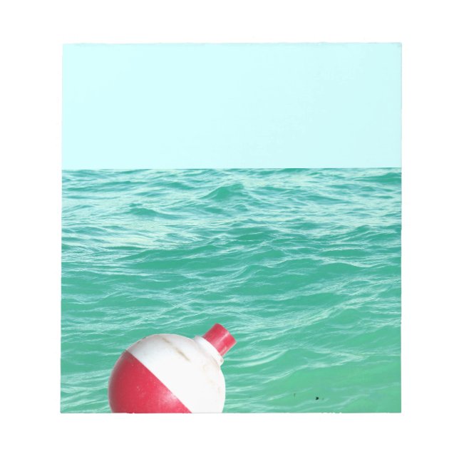 Bloc-note Bobeur de pêche dans l'eau (Devant)