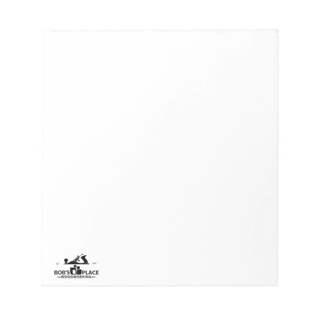 Bloc-note Bob's Place Woodworking Notepad (Devant)