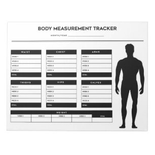 Bloc-note Body Measurements Weight Loss Diet Tracker Boy