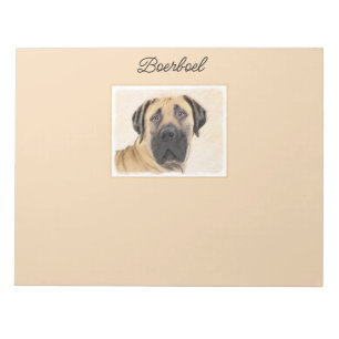 Bloc-note Boerboel Peinture - Cute Original Chien Art