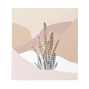 Bloc-note Boho Abstrait Moderne Succulente