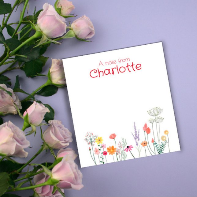 Bloc-note Boho Country Floral daisy aquarelle (Créateur téléchargé)