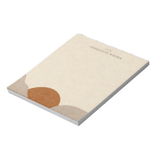 Bloc-note Boho Terracotta Sable Bijoux artisanaux Abstraits