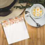 Bloc-note Boho vintage orange fleur sauvage aquarelle blanch<br><div class="desc">Ce joli bloc-notes est doté d'une aquarelle fleur sauvage jaune et orange joyeuse,  parfaite pour créer un papier à lettres unique! Vous pouvez même ajouter votre nom pour qu'il soit spécial et personnel !</div>
