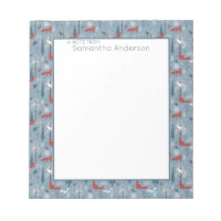 Bois de neige Whimsical Renards Bird Motif nordiqu