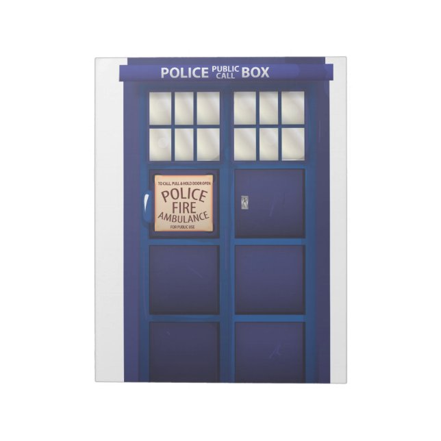 Bloc-note Boîte de police britannique (Tourné)