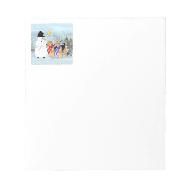 Bloc-note Bonhomme de neige magique (Devant)