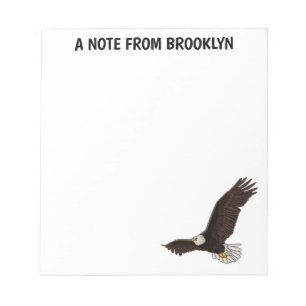 Bloc-note Bonne illustration de dessin d'aigle à chauve-sour