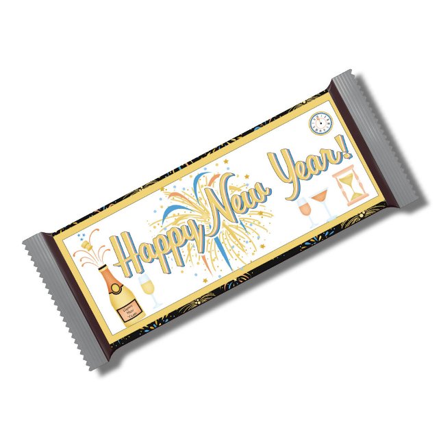Bloc-note Bonne Nouvelle Année Candy Bar Wrapper Party Faveu (Créateur téléchargé)