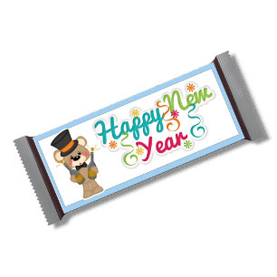 Bloc-note Bonne Nouvelle Année Candy Bar Wrapper Party Faveu