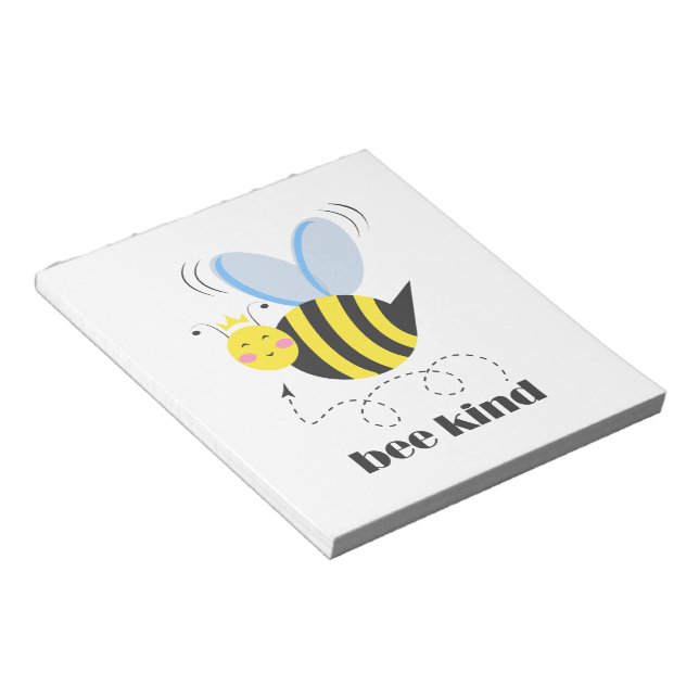 Bloc-note Bonne princesse d'abeille avec couronne et slogan  (Incliné)
