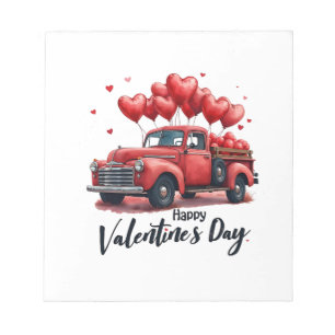 Bloc-note Bonne tenue de la Saint-Valentin à jumelage de cou
