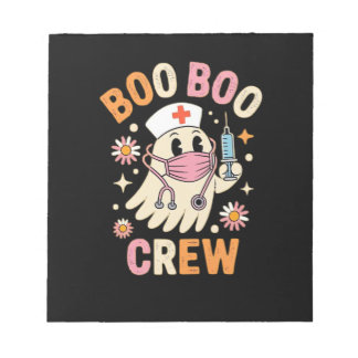 Bloc-note Boo Boo Crew Halloween Ghost Nurse Essential T-Shi