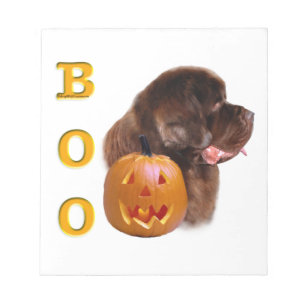 Bloc-note BOO Halloween Brown de Terre-Neuve