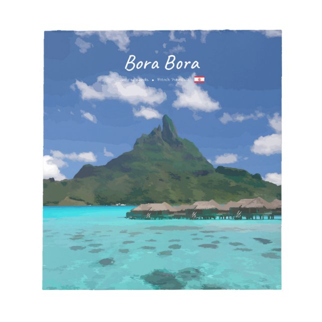 Bloc-note Bora Bora, Polynésie française - Résort de plage (Devant)