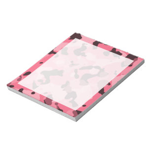 Bloc-note Bord Camo rose ; Camouflage