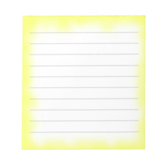 Bloc-note bord jaune (Devant)