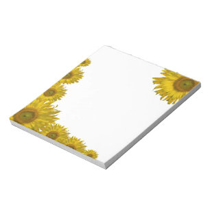 Bloc-note Bord jaune de tournesol