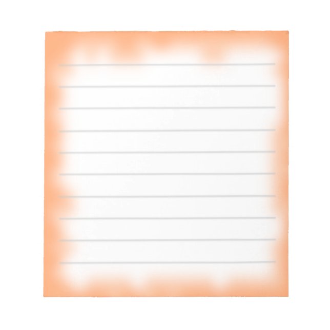 Bloc-note bord orange moyen (Devant)