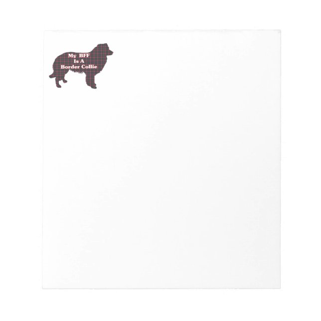 Bloc-note Border Collie BFF (Devant)