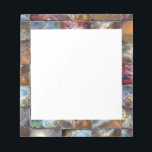 Bloc-note Bordure artistique - Ajoutez votre texte ou votre<br><div class="desc">anniversaire,  anniversaire,  fiançailles,  noël,  maman,  papa,  son,  femme,  copine,  diplôme, ,  mariage,  vacances,  célébrations,  frère,  soeur,  petit ami, </div>