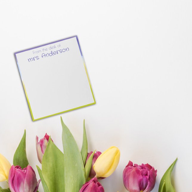 Bloc-note Bordure verte de lave à gradient Abstrait (Créateur téléchargé)