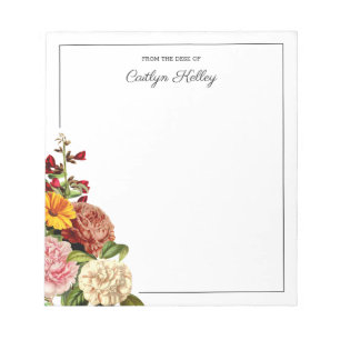 Bloc-note Botnie vintage du bureau de personnalisation