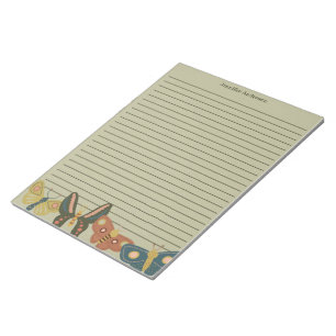 Bloc-note Bouches d'art populaire, Papillons Linked Sage Ver