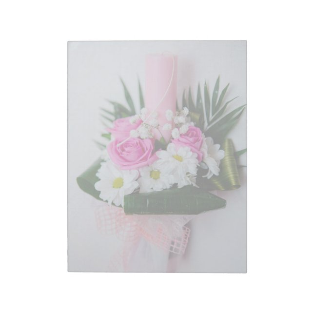 Bloc-note Bougie de baptême (Tourné)