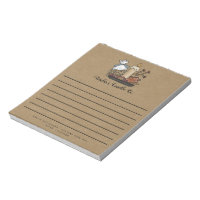 Bougies de chute de pays Kraft Pad de note personn
