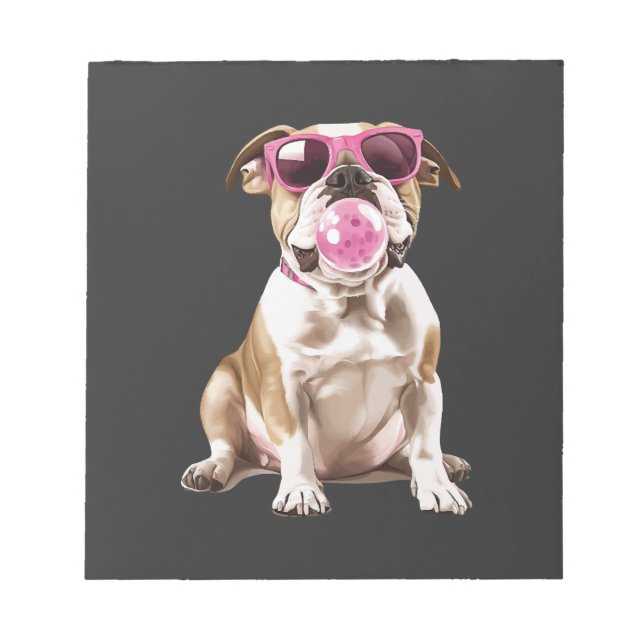Bloc-note Bouledogue   (Devant)